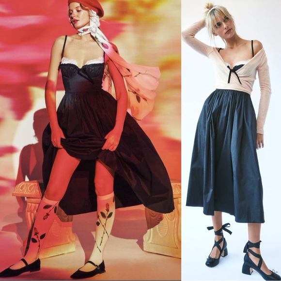 Free People Dresses & Skirts - Free People For Love & Lemons Dainty Coquette Lace Doris Midi Dress Size Medium